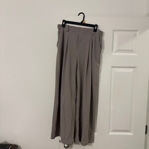Gray petite halara work trousers